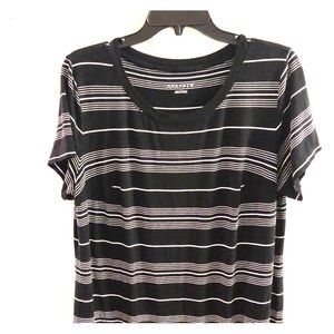 Black and White T-shirt Dress